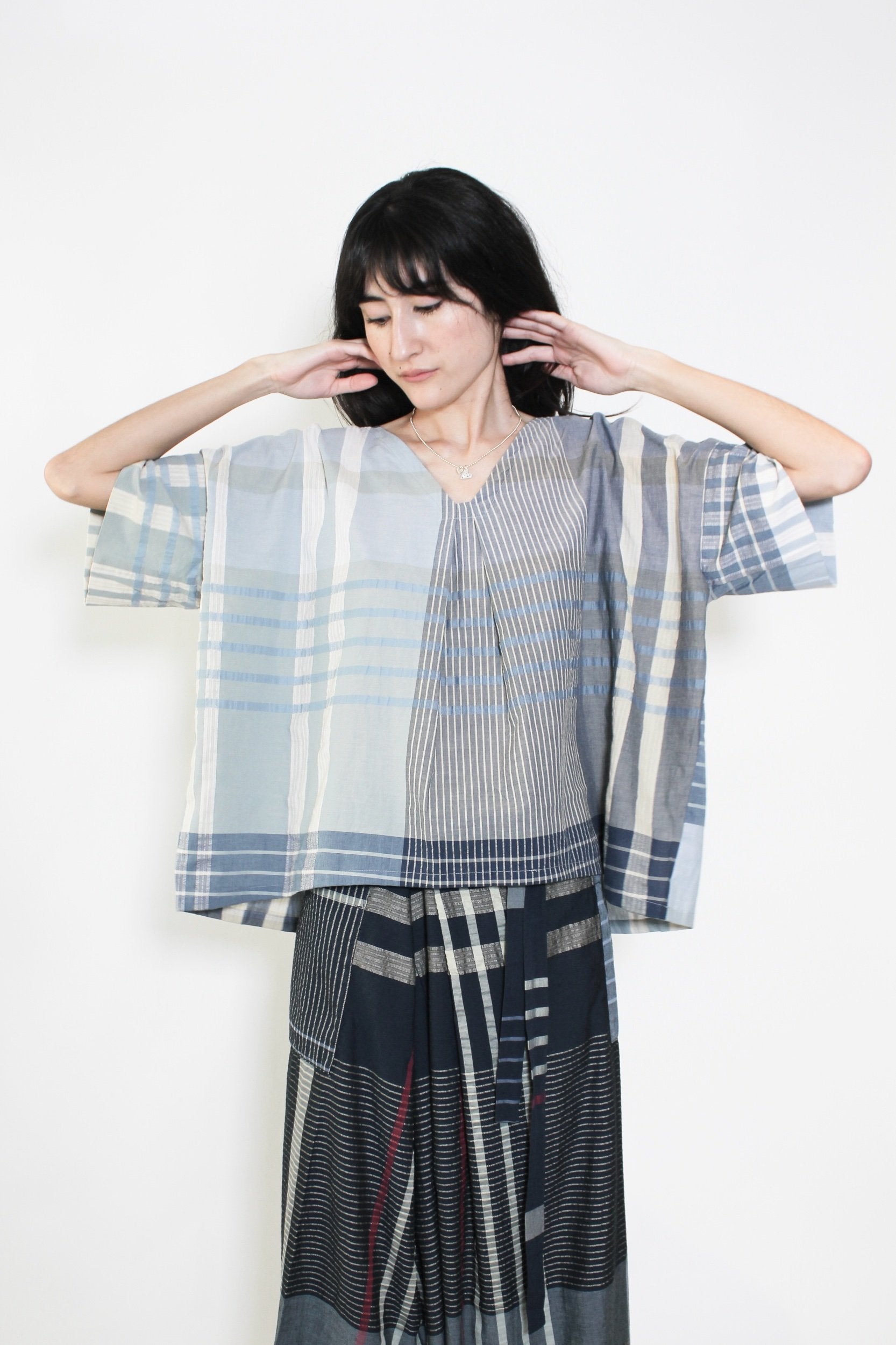 PS x Takumi no Yume Kimono Top in Sky