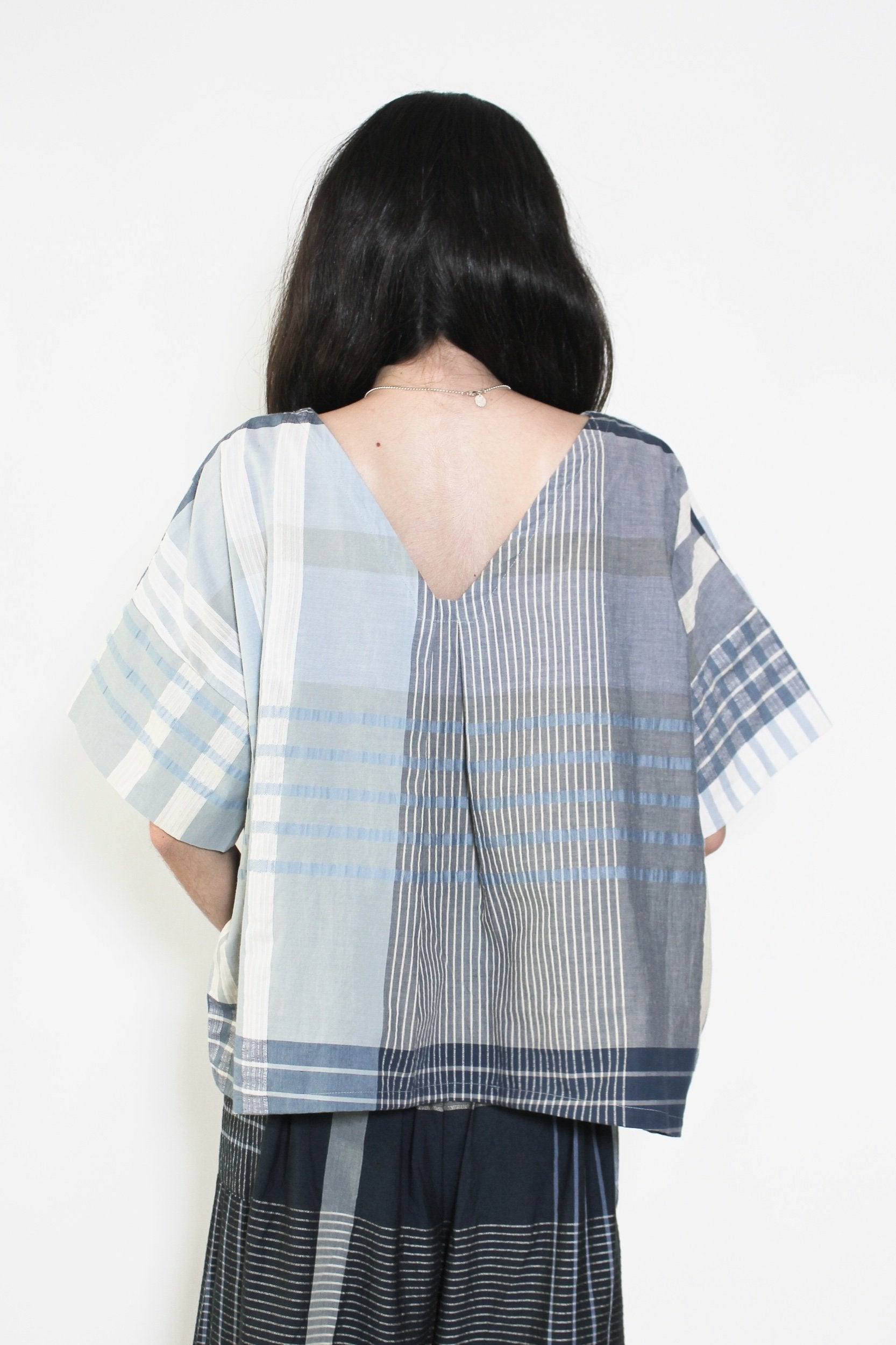 PS x Takumi no Yume Kimono Top in Sky