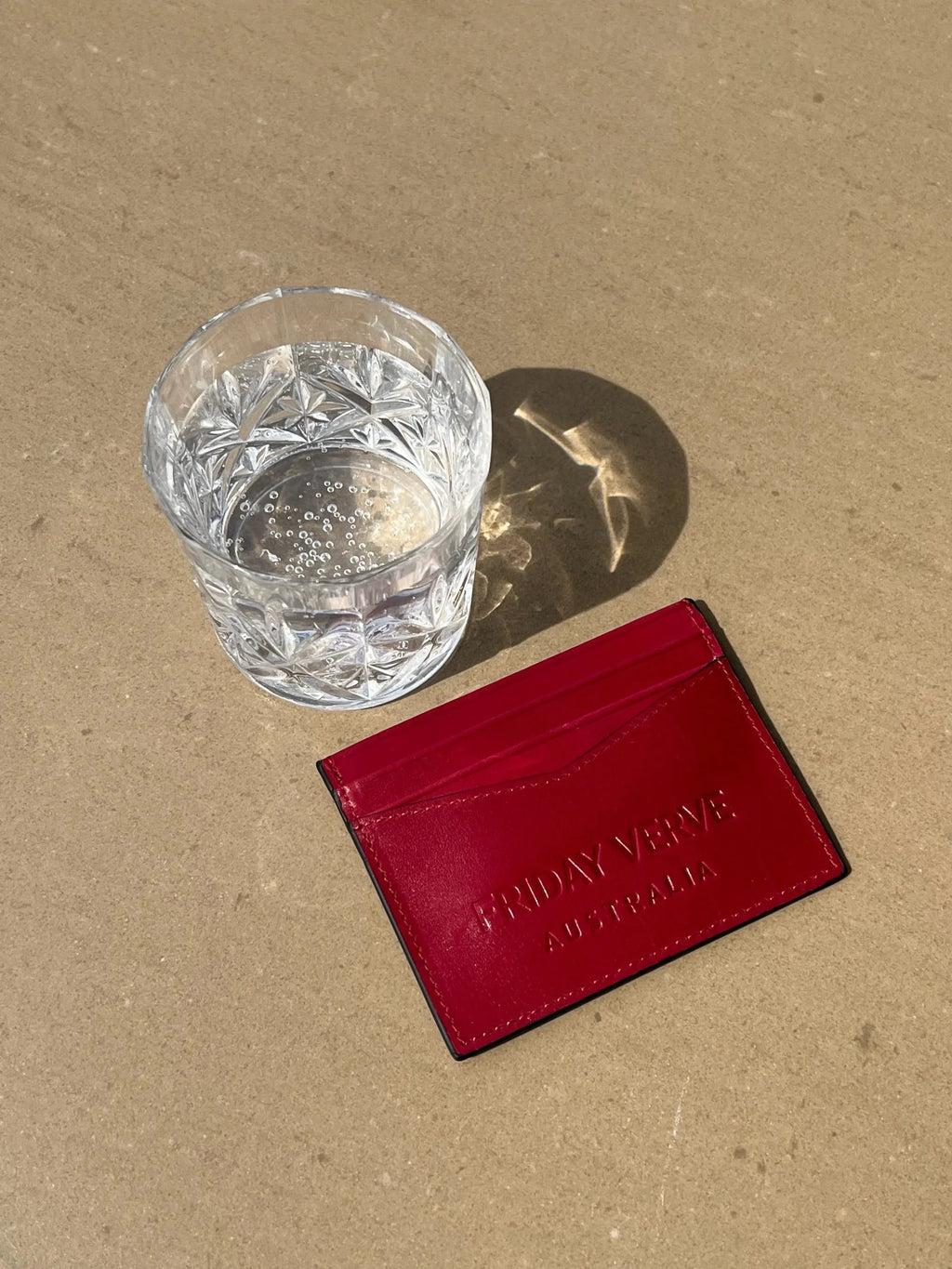 Friday Verve Cardholder in Cherry