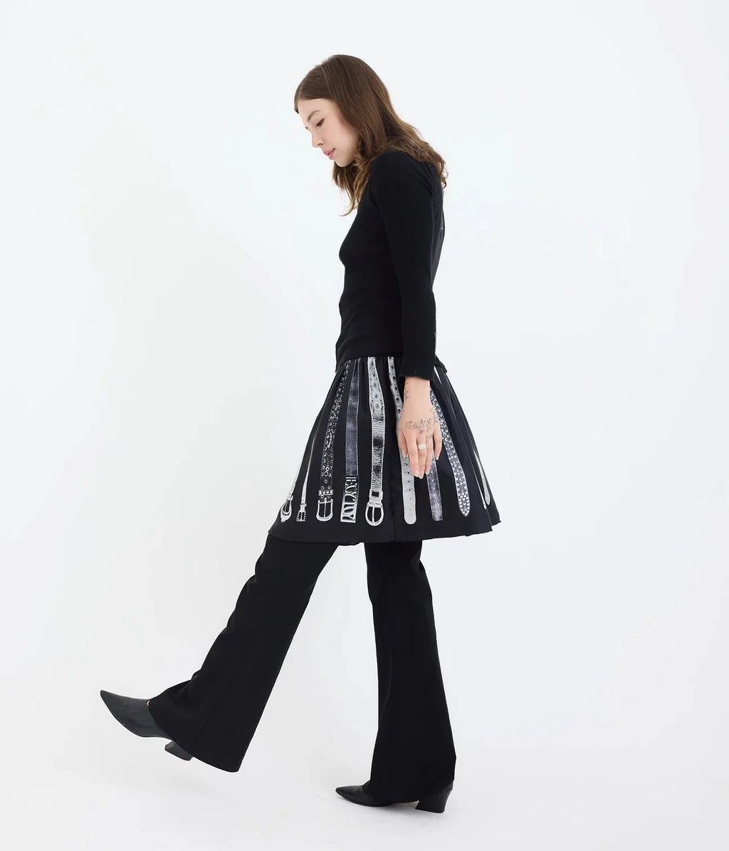 B-R-B Belt Collector Short Scarf Skirt