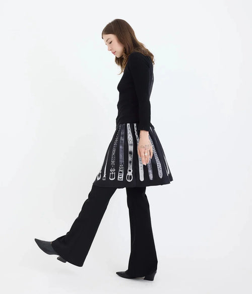 B-R-B Belt Collector Short Scarf Skirt