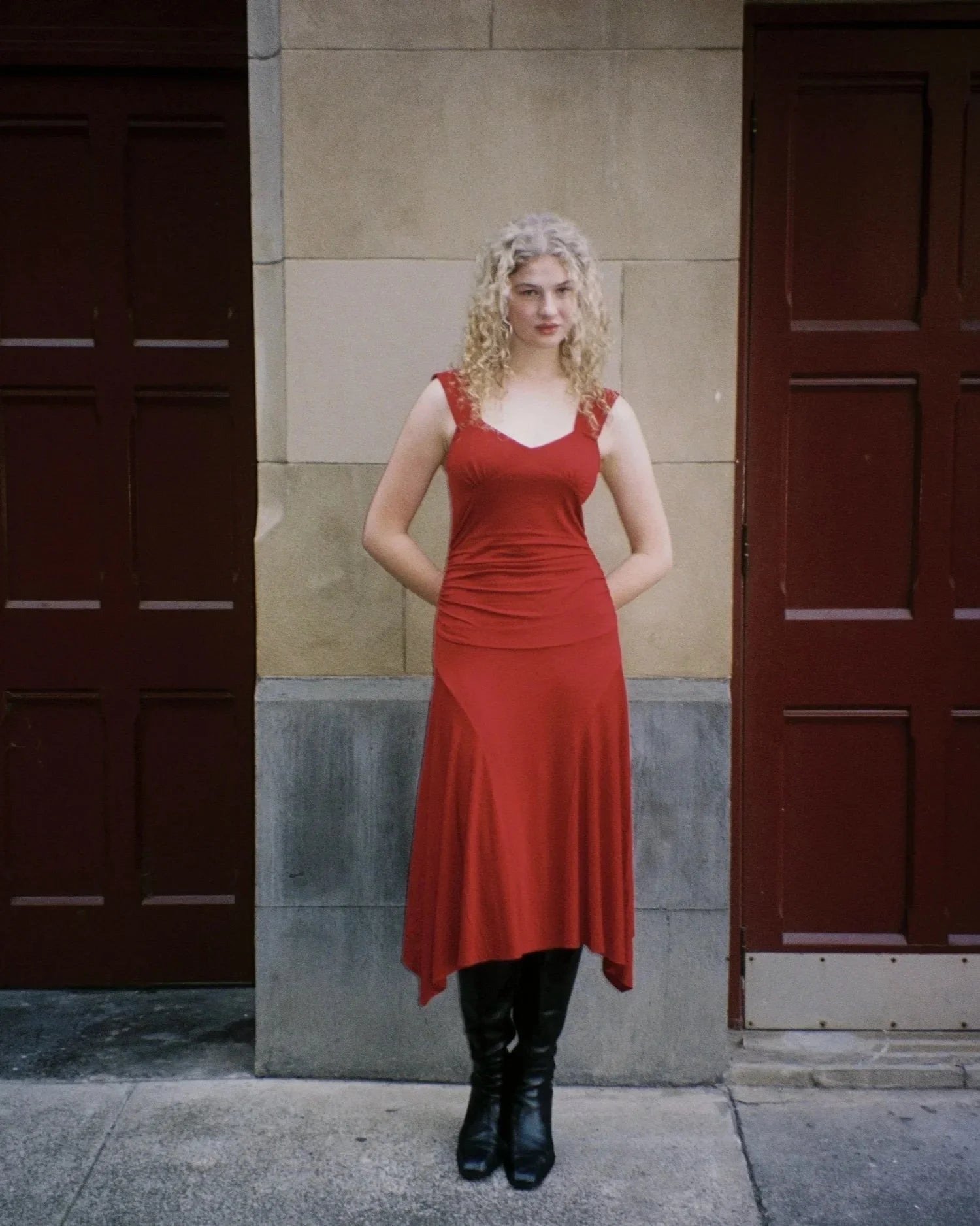 Marsenè Kate Dress Red