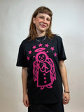 All Angels Are Aliens Pink Print Tee