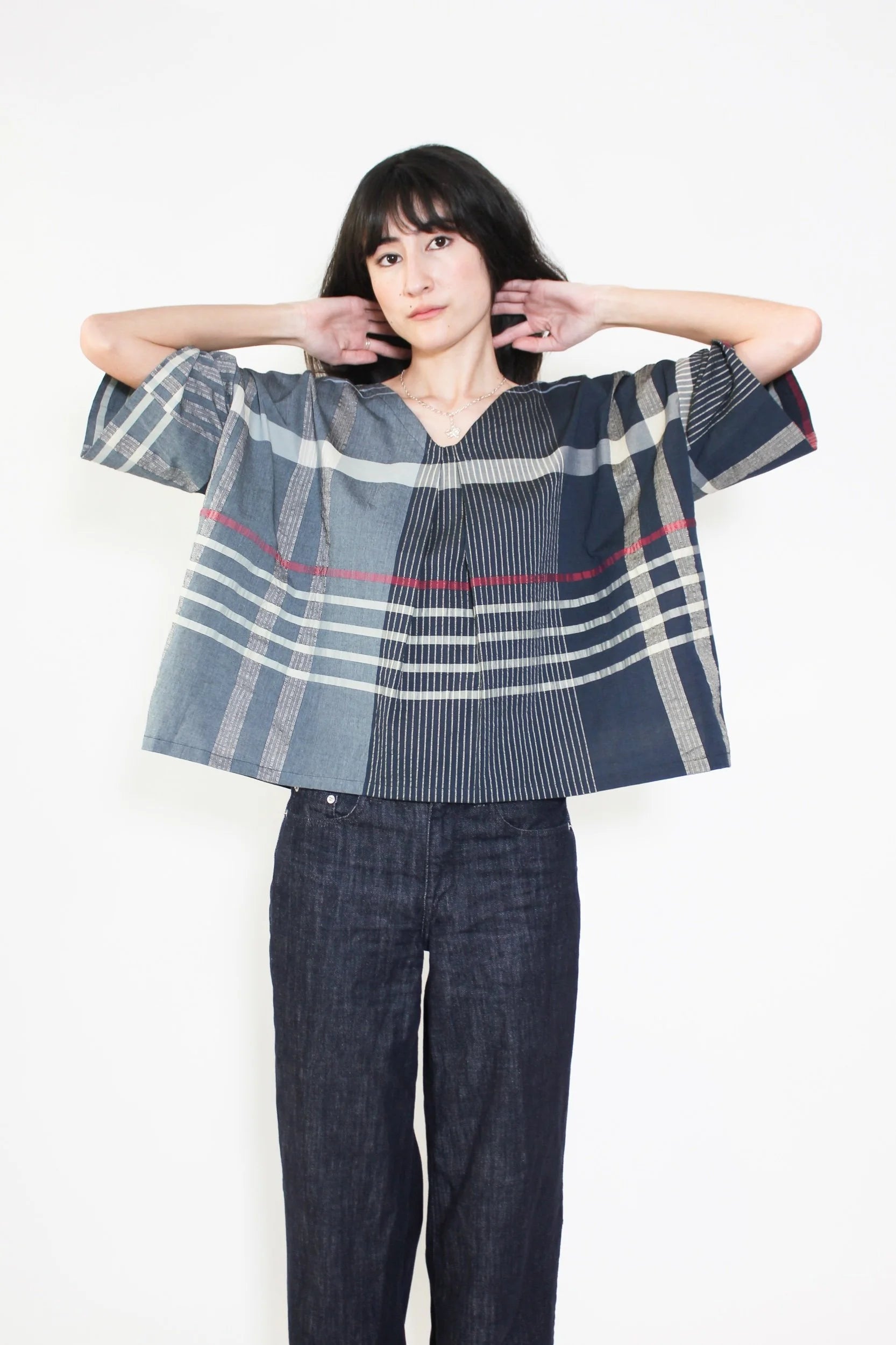 PS x Takumi no Yume Kimono Top in Navy