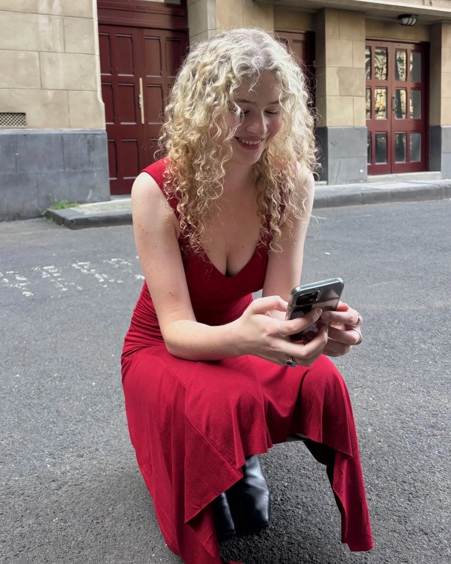 Marsenè Kate Dress Red