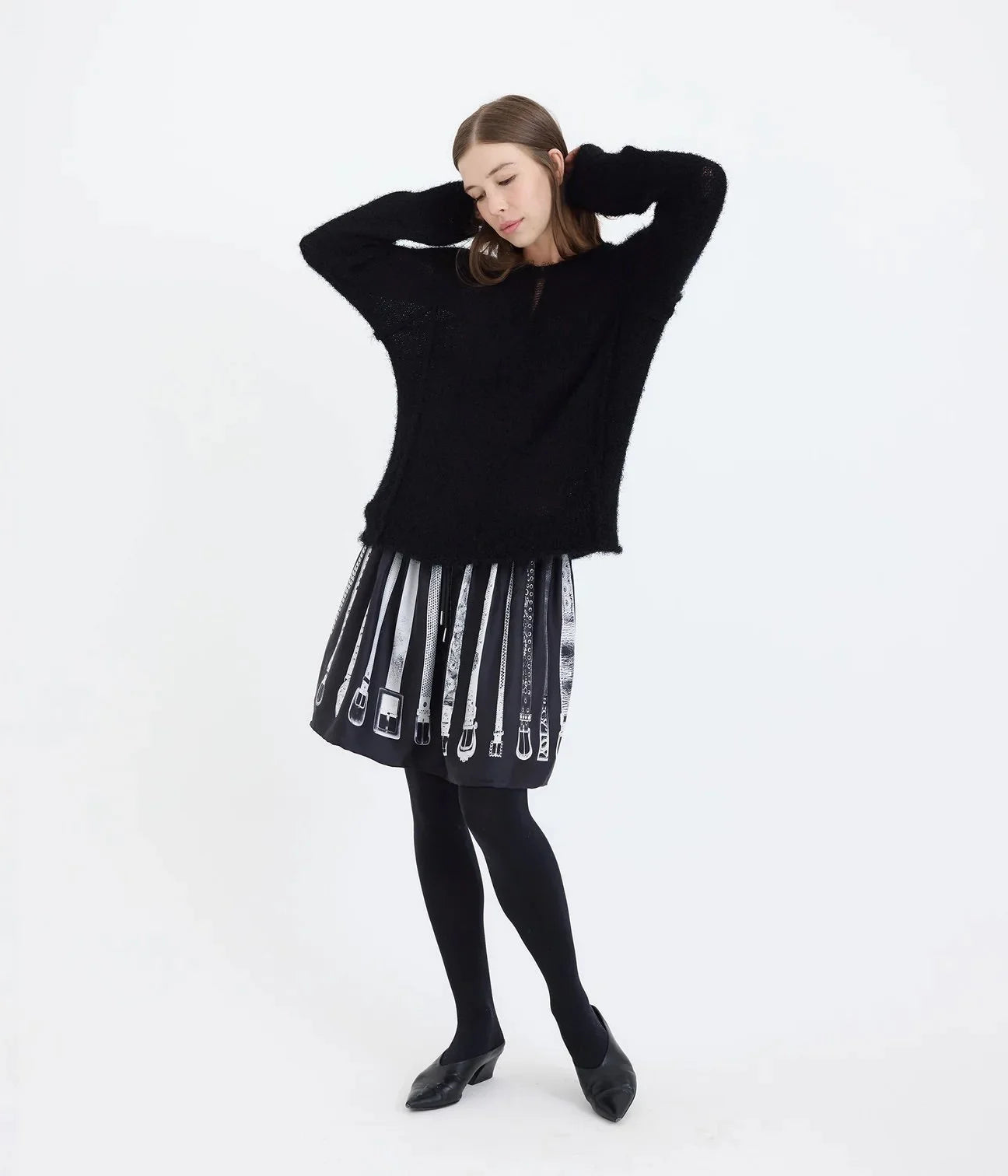 B-R-B Belt Collector Short Scarf Skirt