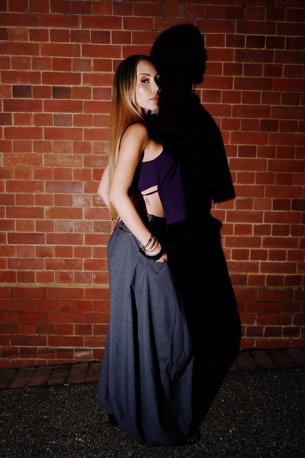 AKA Staple Tank in Aubergine