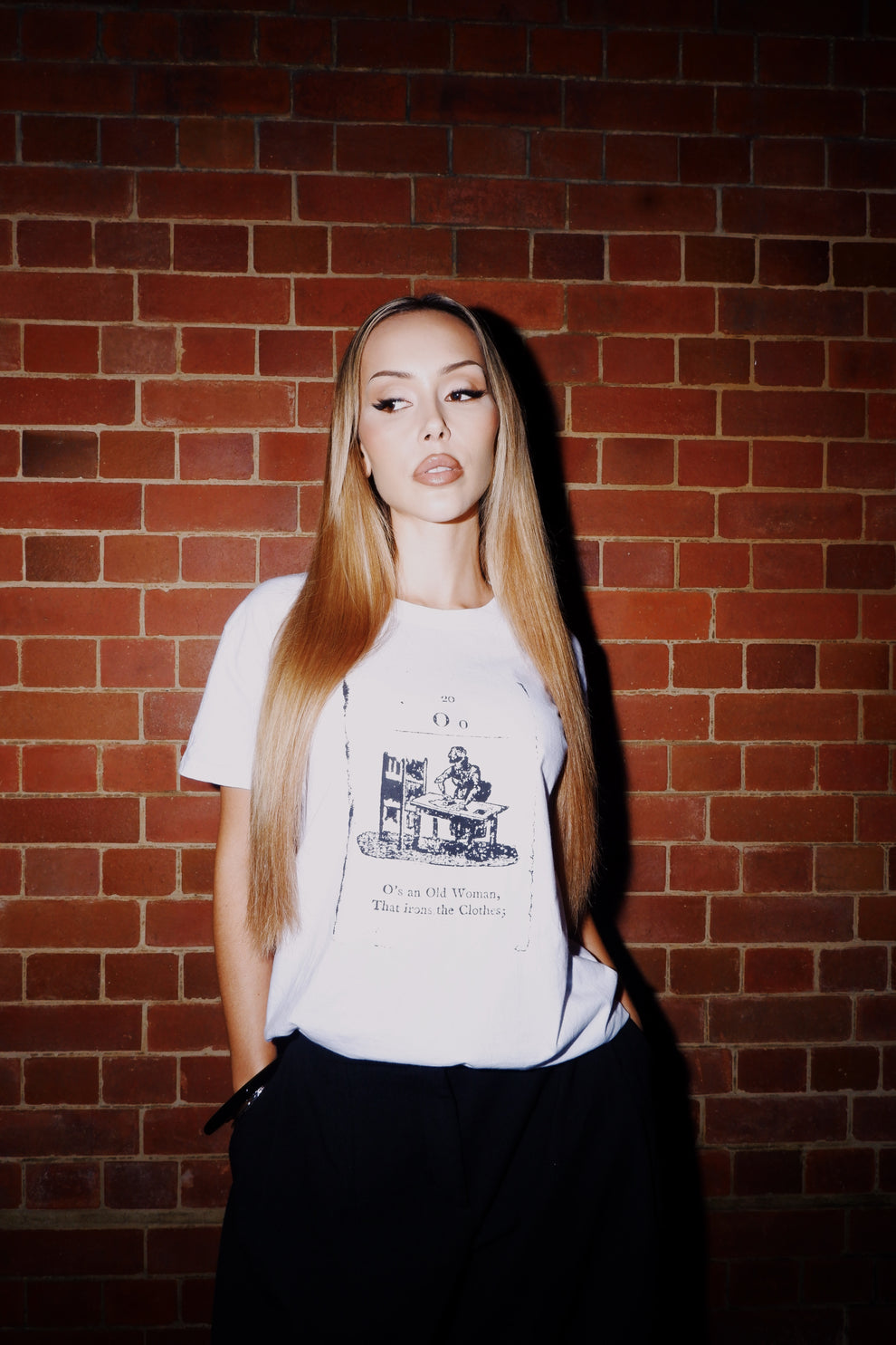 AKA Ironing Tee in White