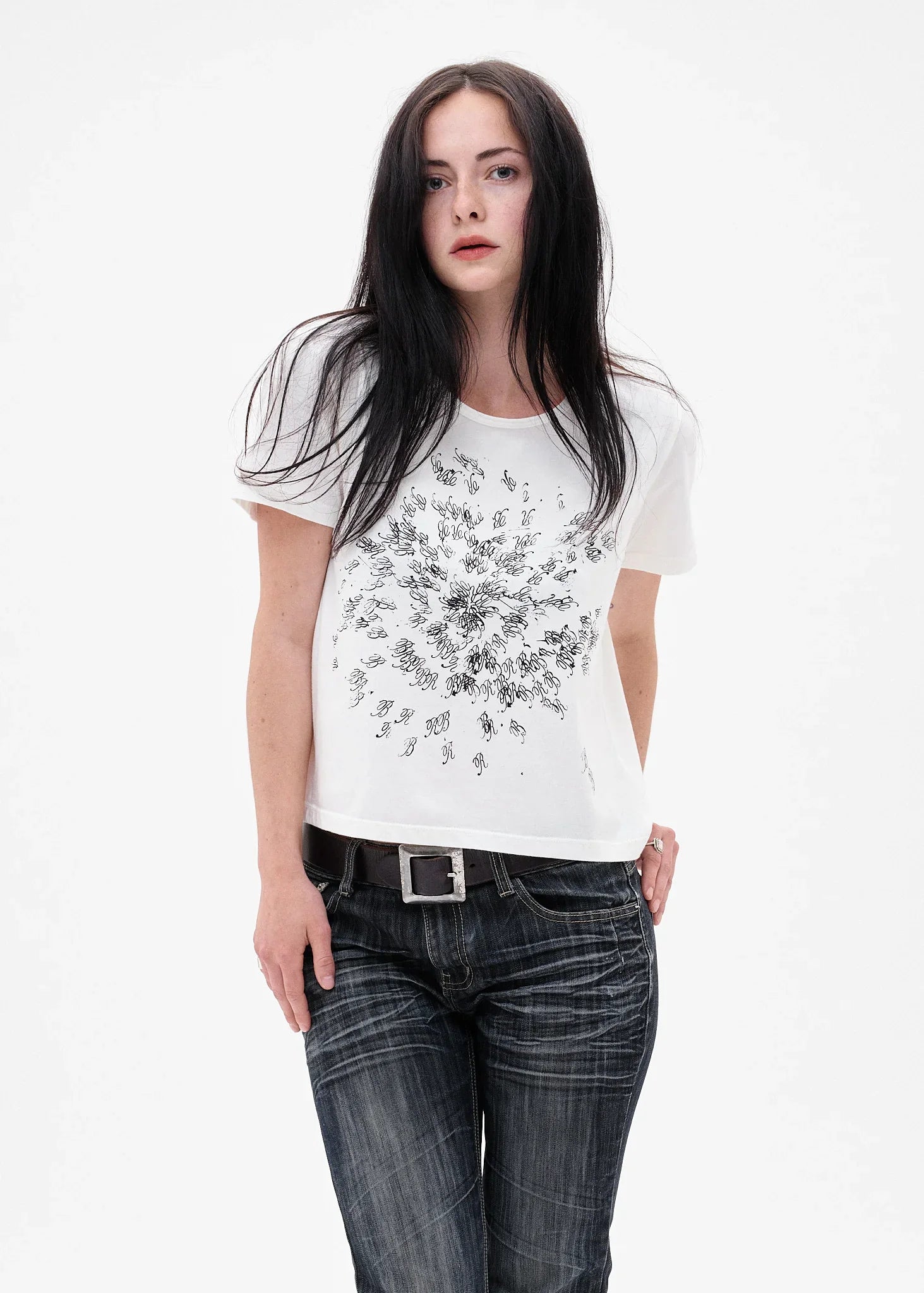 BRB Just Spiralling T-Shirt in White