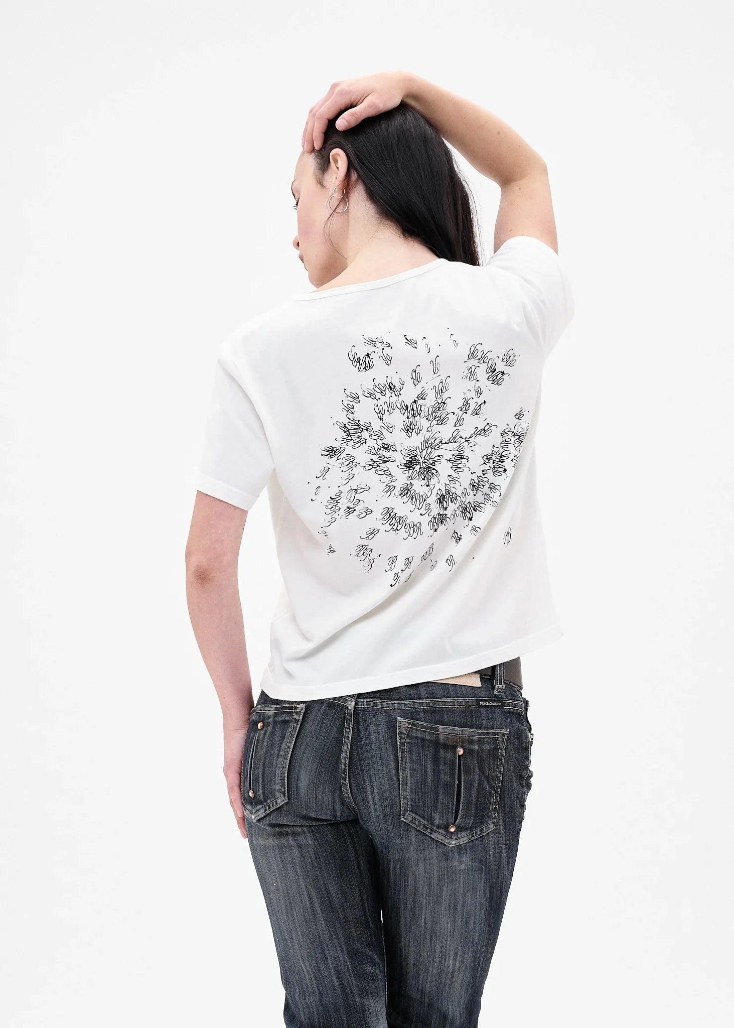 BRB Just Spiralling T-Shirt in White