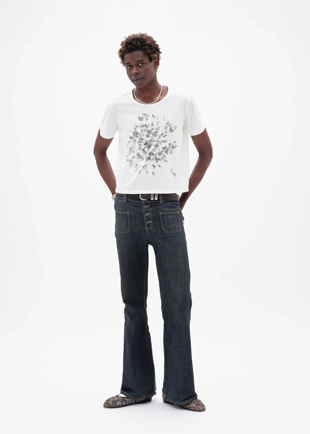 BRB Just Spiralling T-Shirt in White