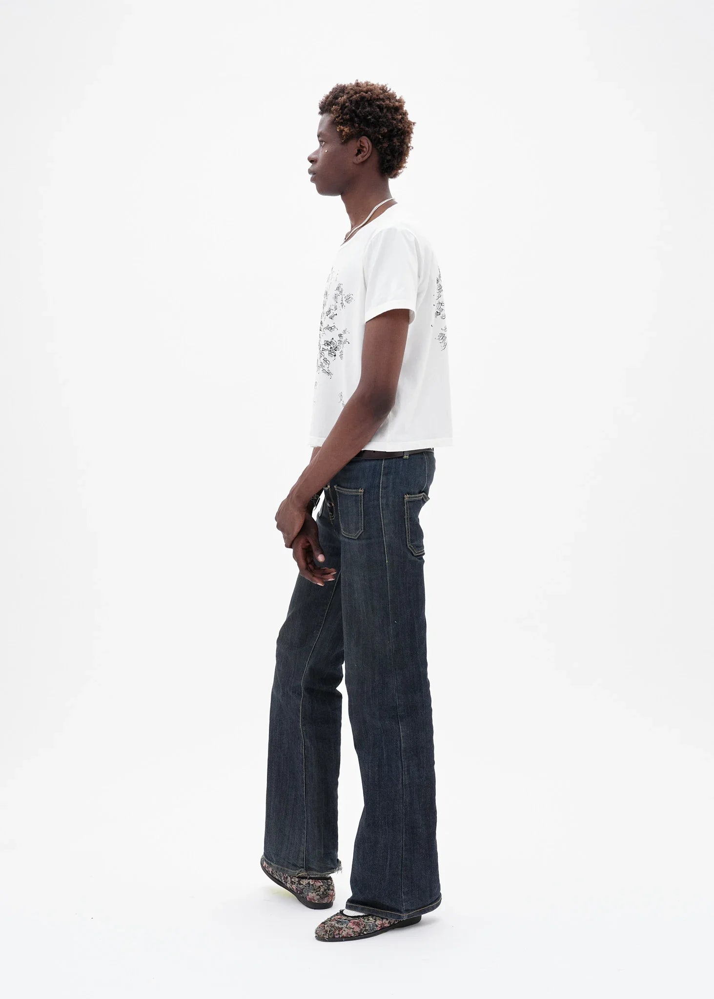 BRB Just Spiralling T-Shirt in White