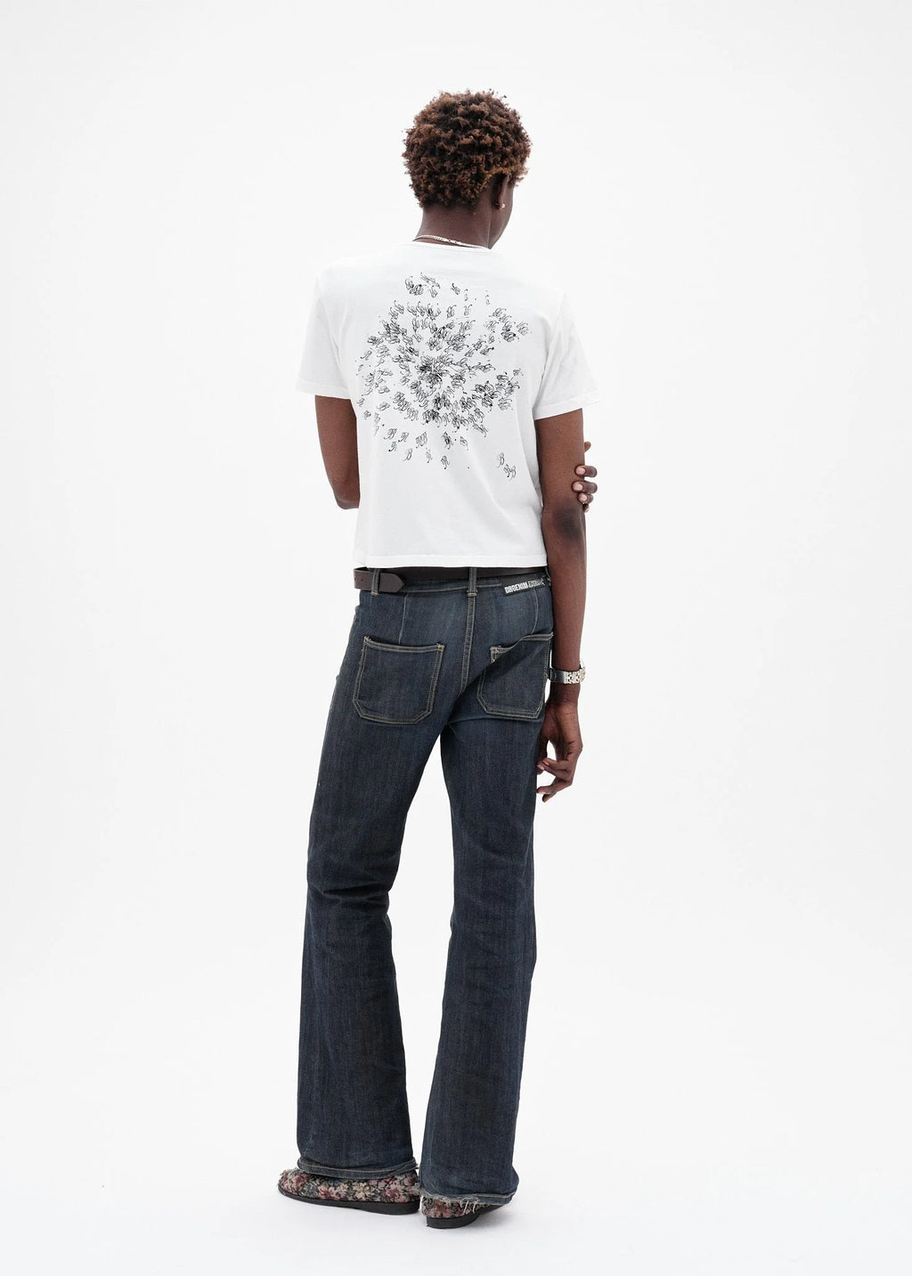 BRB Just Spiralling T-Shirt in White