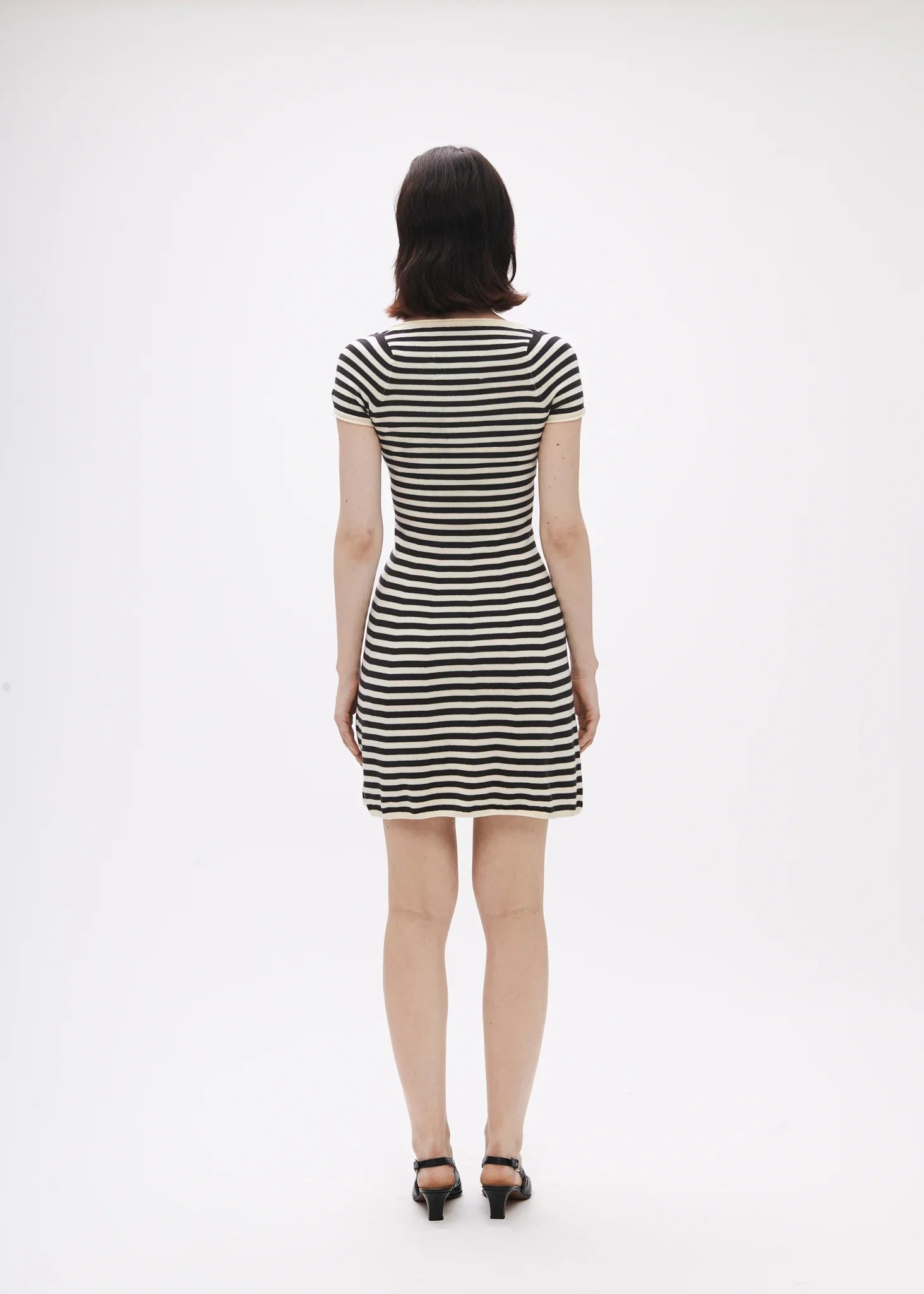 BRB Off The Hook Dress in Cream Stripe (size 1)