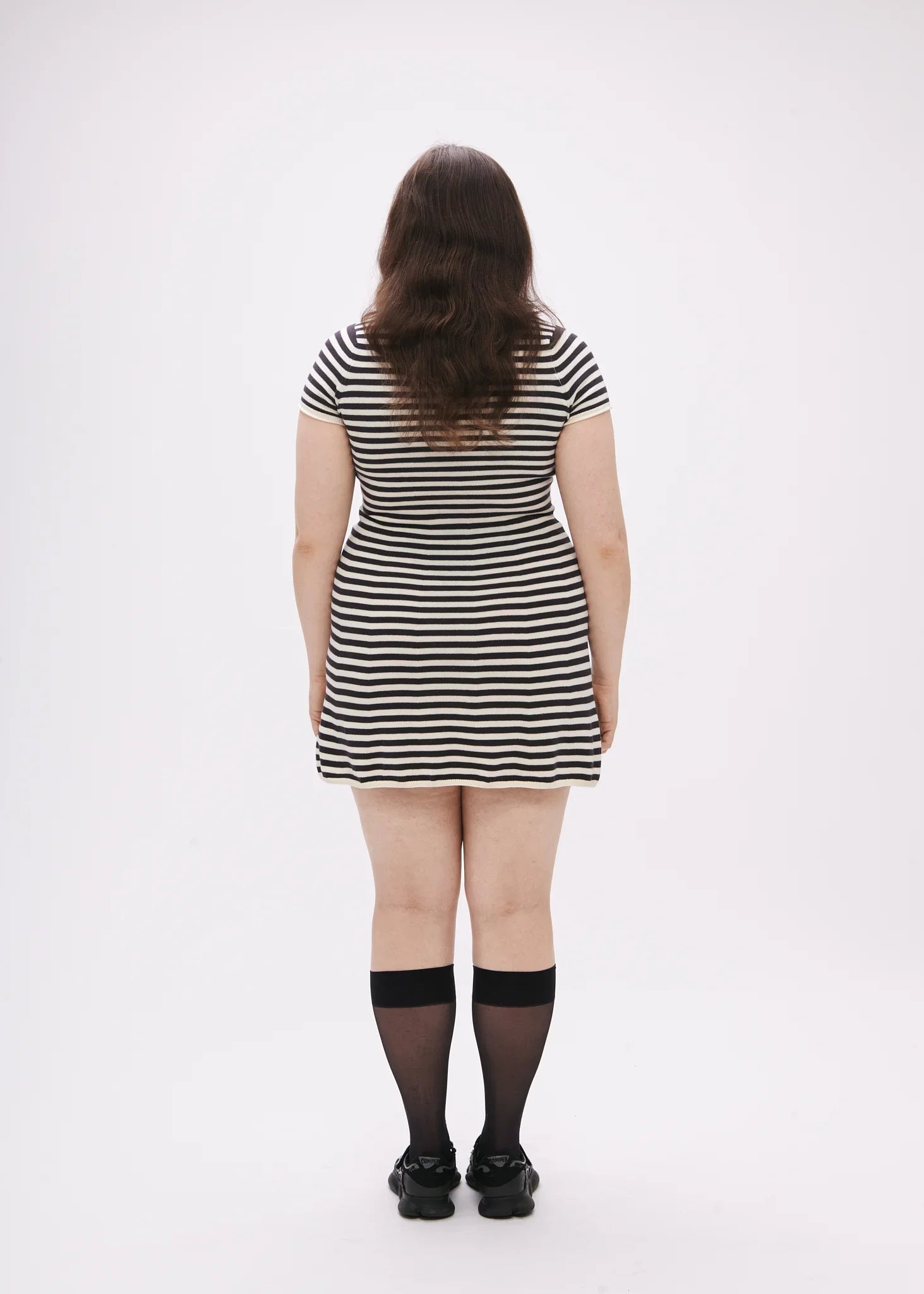 BRB Off The Hook Dress in Cream Stripe (size 1)