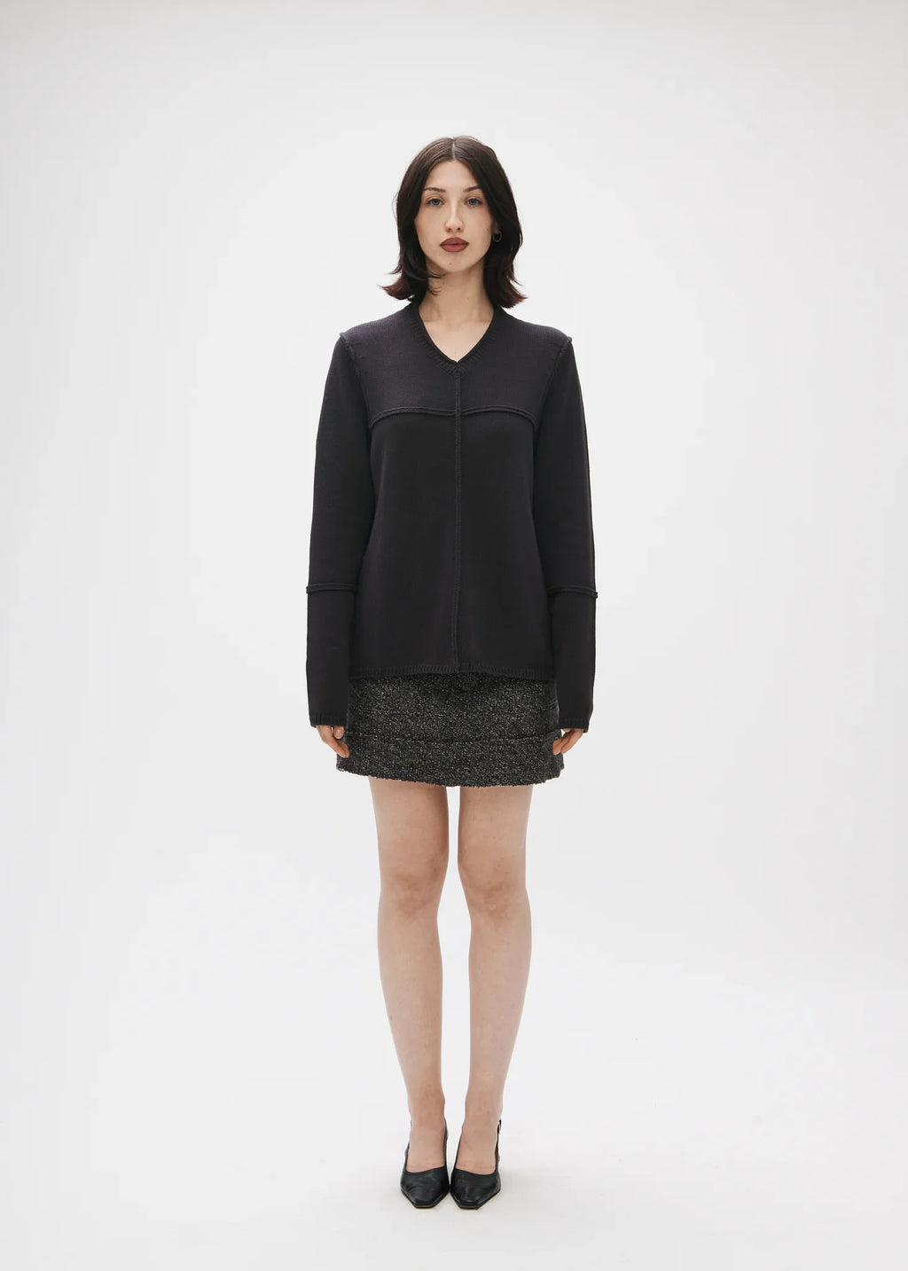 BRB Fool Me Twice Jumper in Charcoal