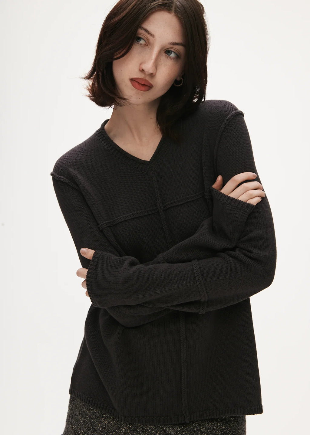 BRB Fool Me Twice Jumper in Charcoal