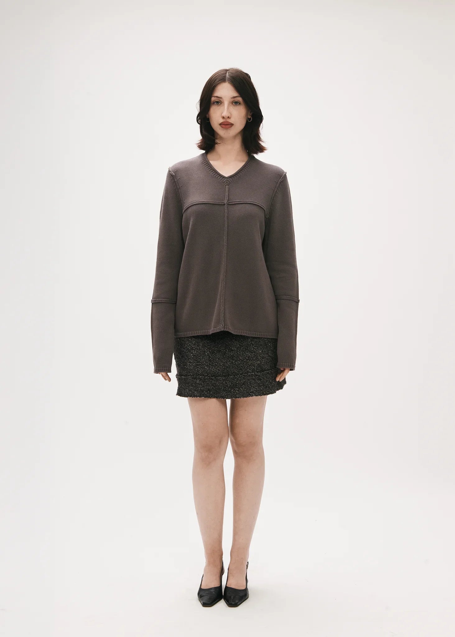 BRB Fool Me Twice Jumper in Fog (size 1)