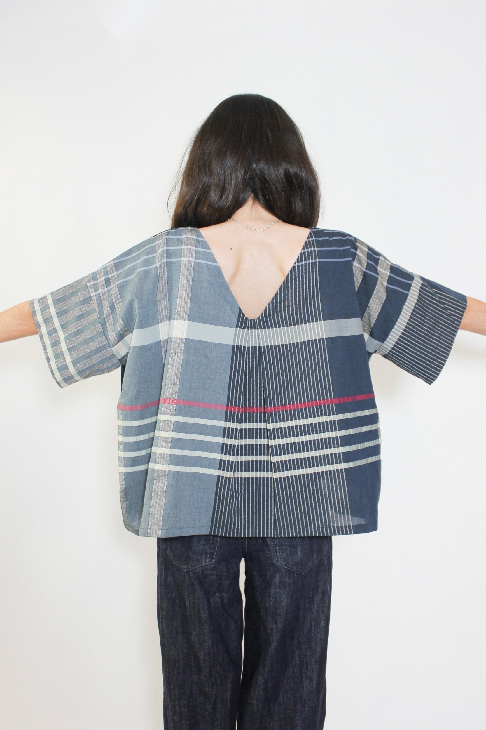 PS x Takumi no Yume Kimono Top in Navy
