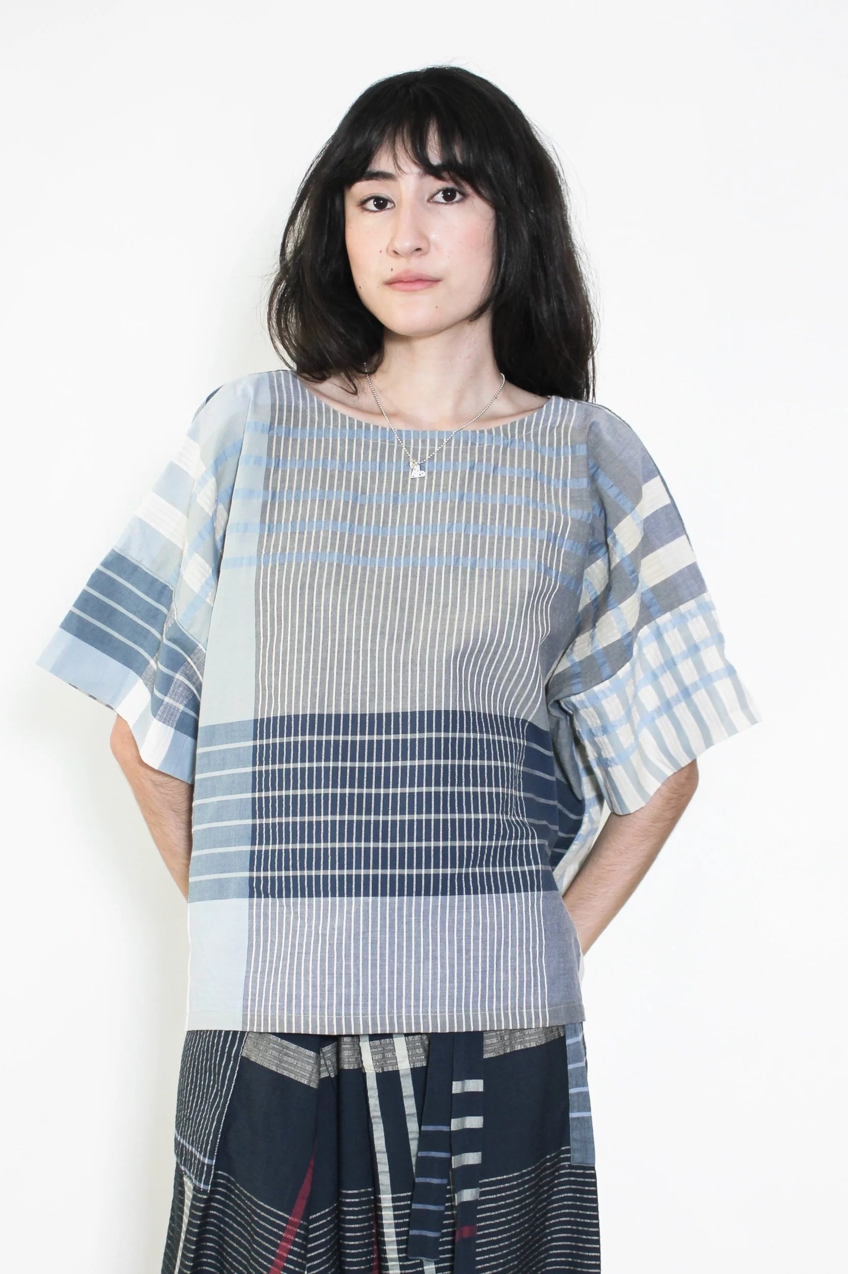PS x Takumi no Yume Kimono Top in Sky