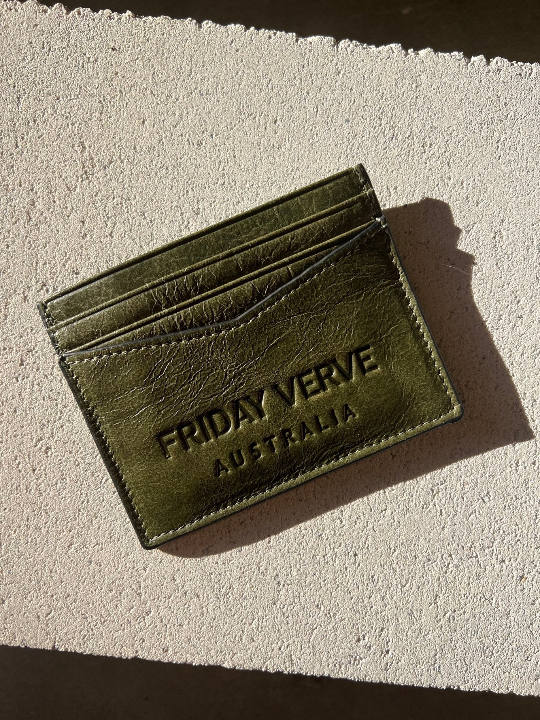 Friday Verve Cardholder in Olive