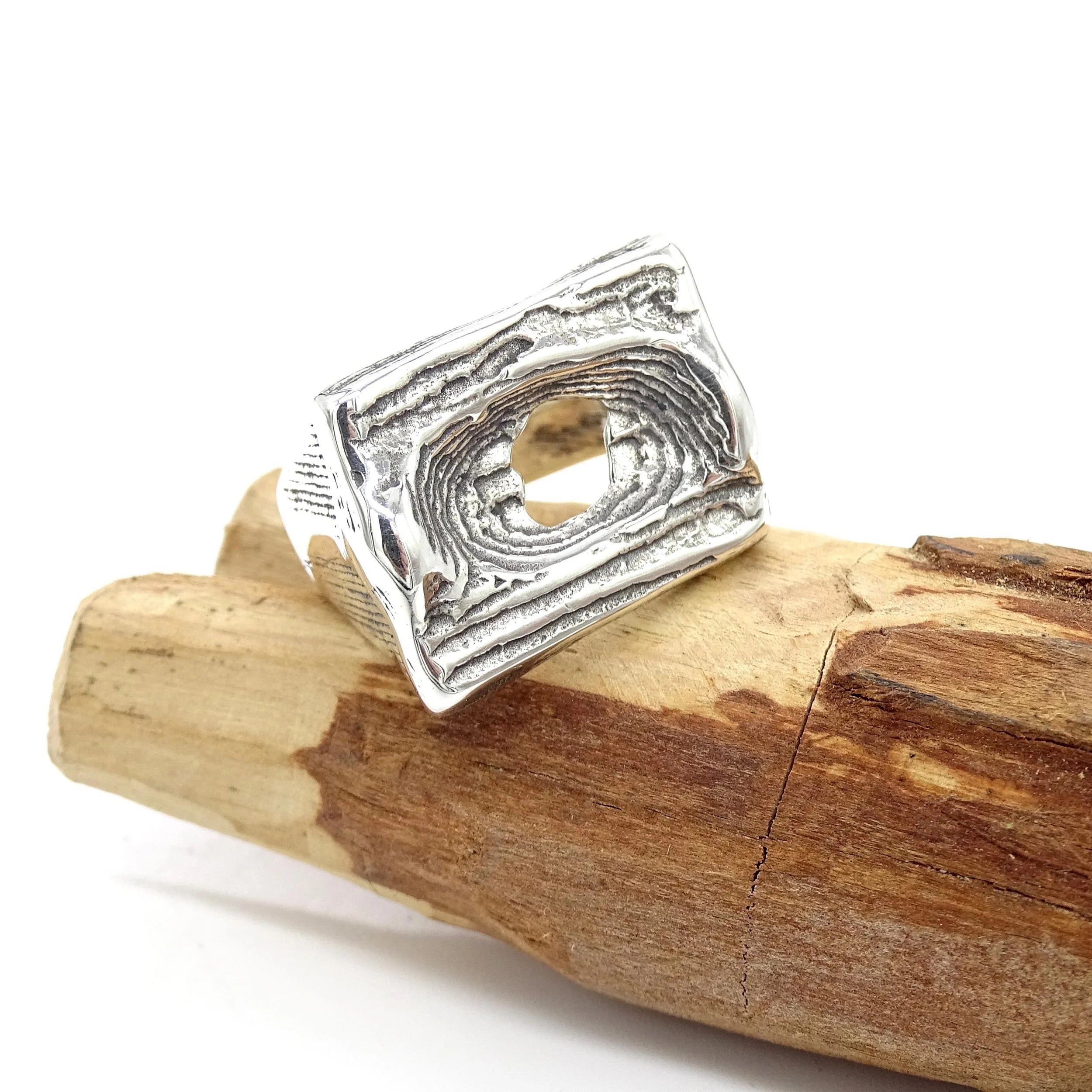 Maxx B Eroded Signet Ring