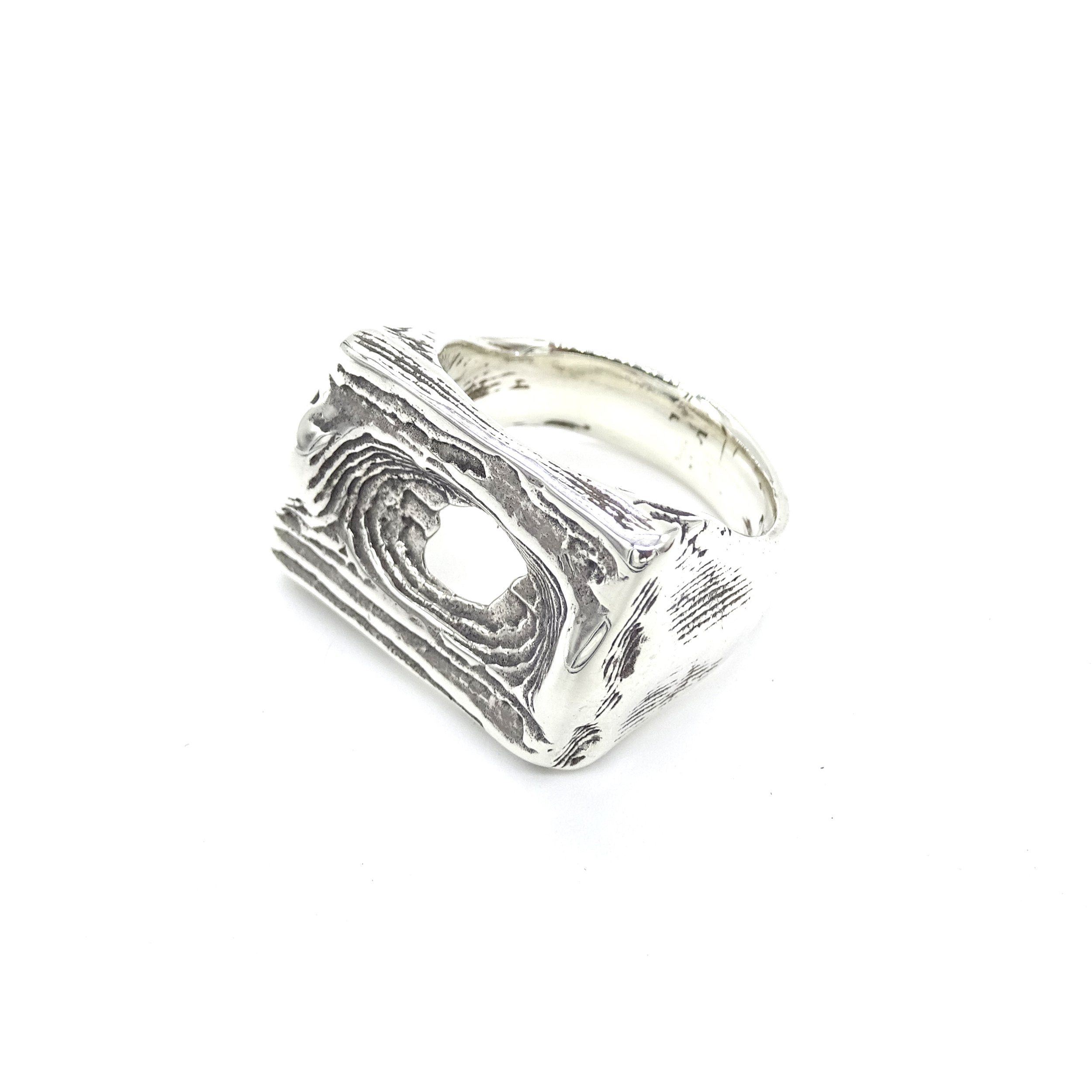 Maxx B Eroded Signet Ring