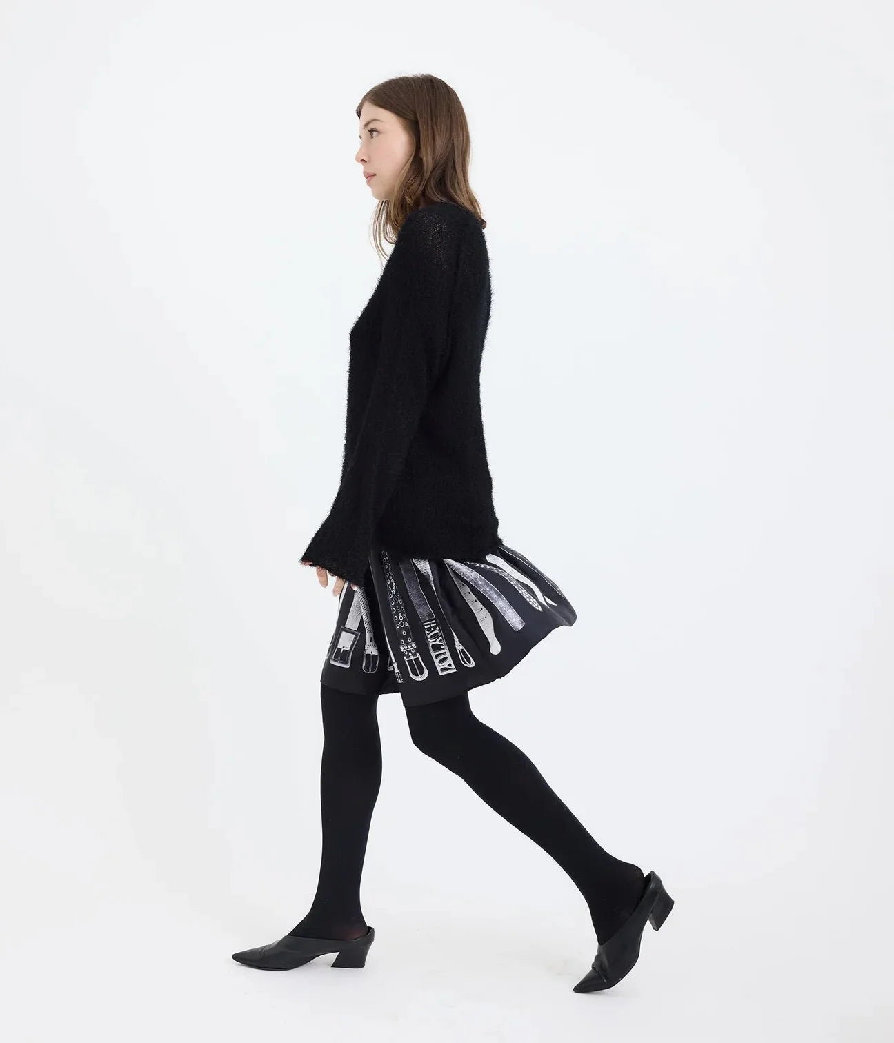 B-R-B Belt Collector Short Scarf Skirt
