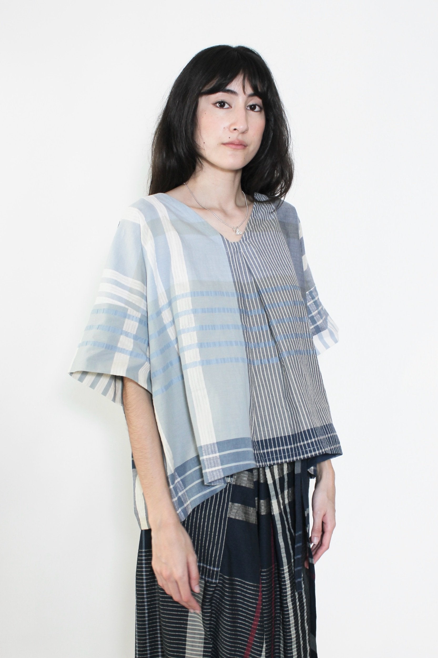 PS x Takumi no Yume Kimono Top in Sky