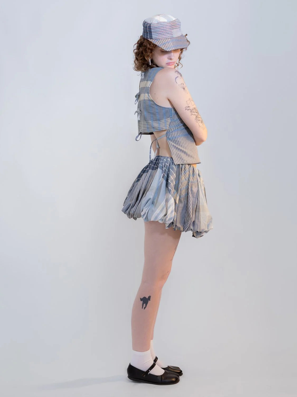 Rough Poppy Bubble Skirt