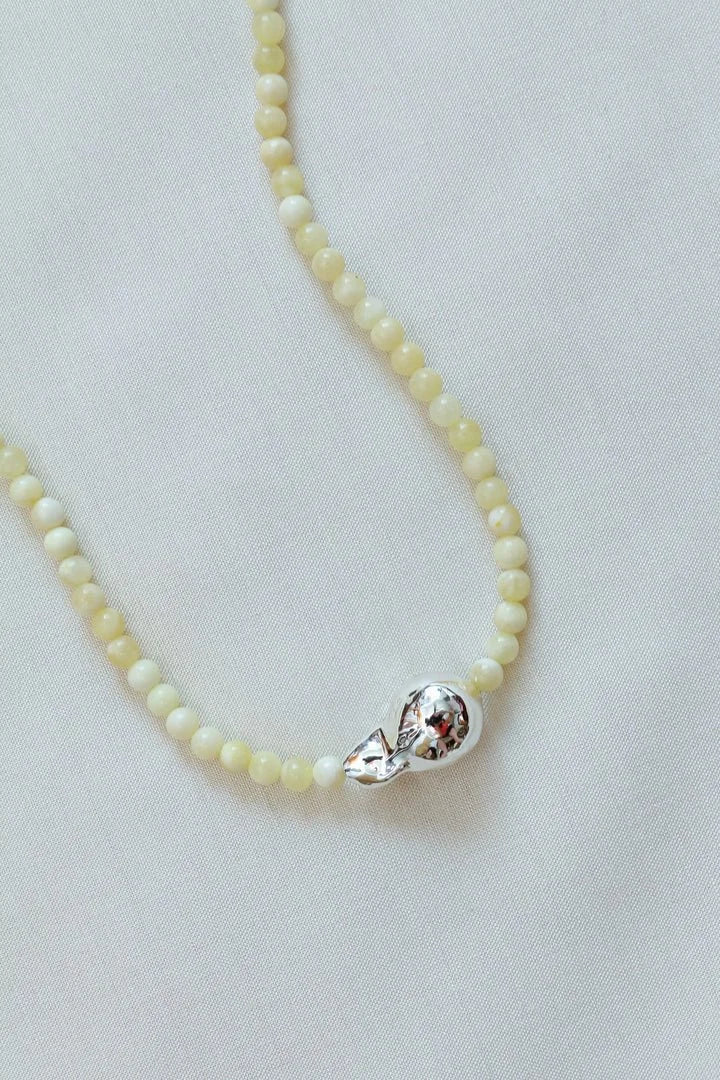 Par Moi Yellow Jade Pepita Necklace