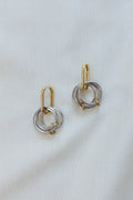 Par Moi Trois Earrings - Gold and Silver