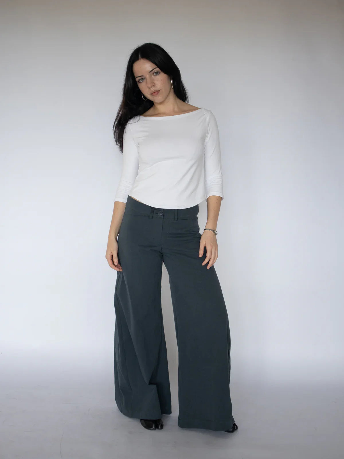 Obelia's Frenchie 3/4 Top in White