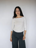 Obelia's Frenchie 3/4 Top in White