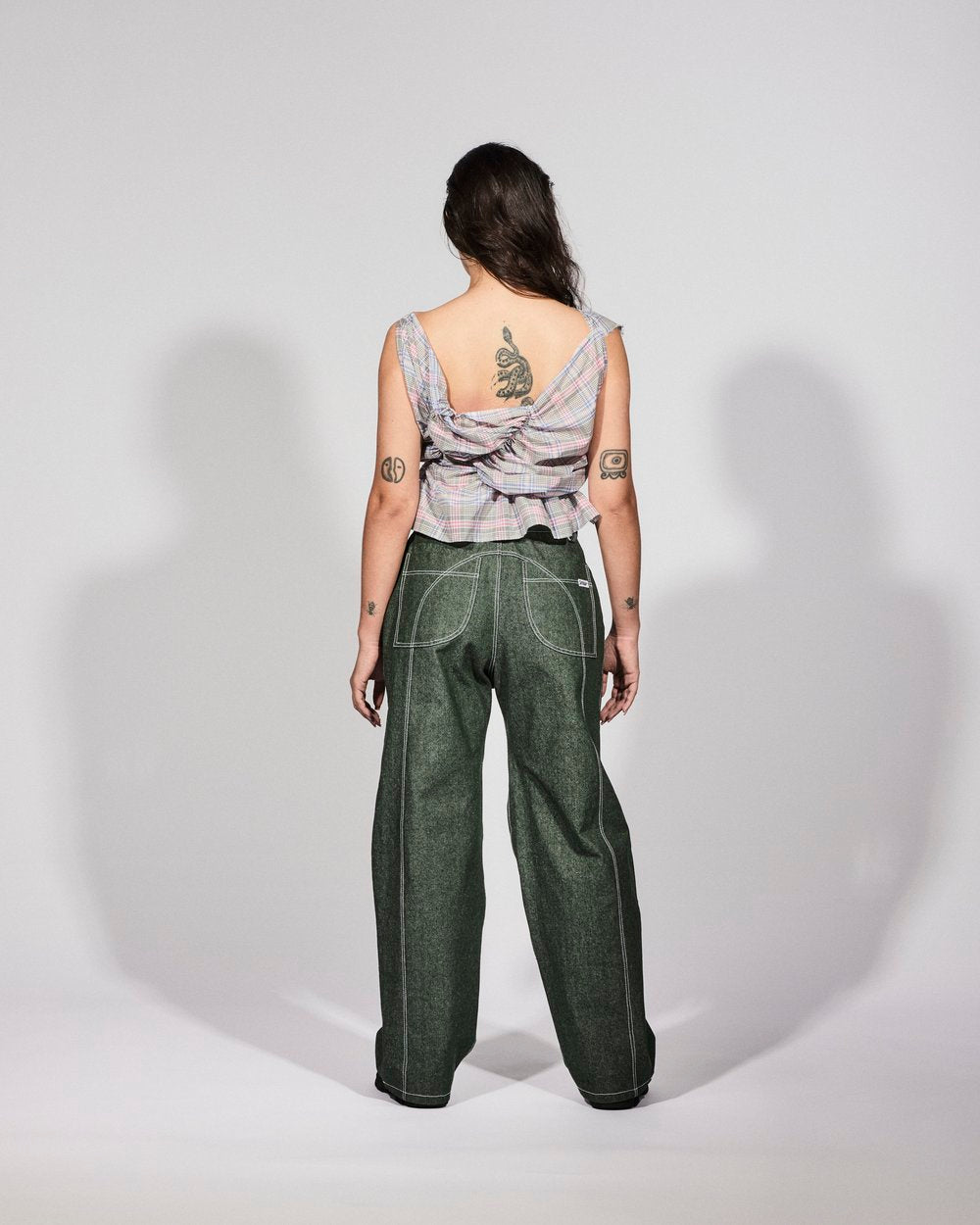 Katalyst Handkerchief Top in Newspaper Print