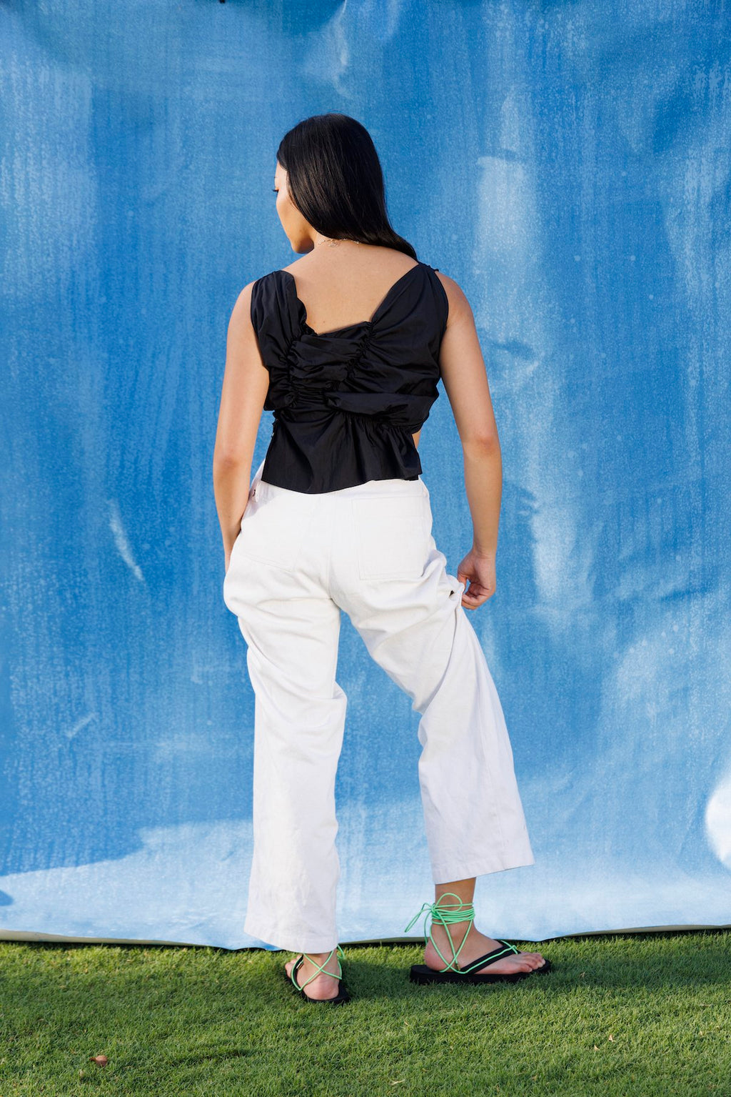 Katalyst Handkerchief Top in Black