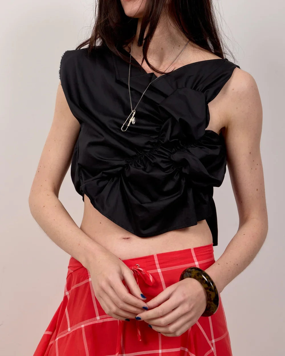 Katalyst Handkerchief Top in Black