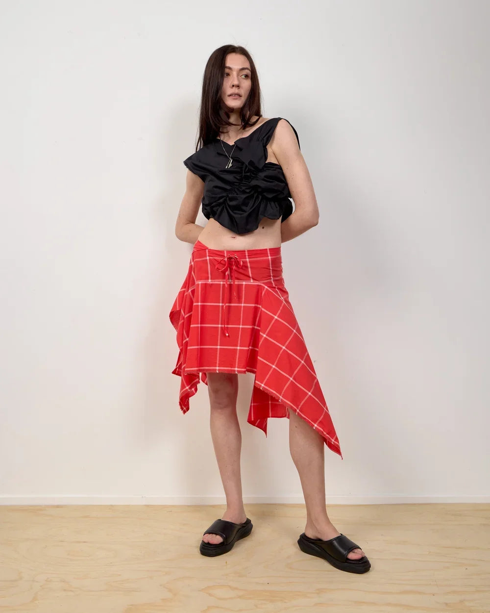 Katalyst Handkerchief Top in Black