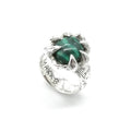 Maxx B Malachite Claws Ring