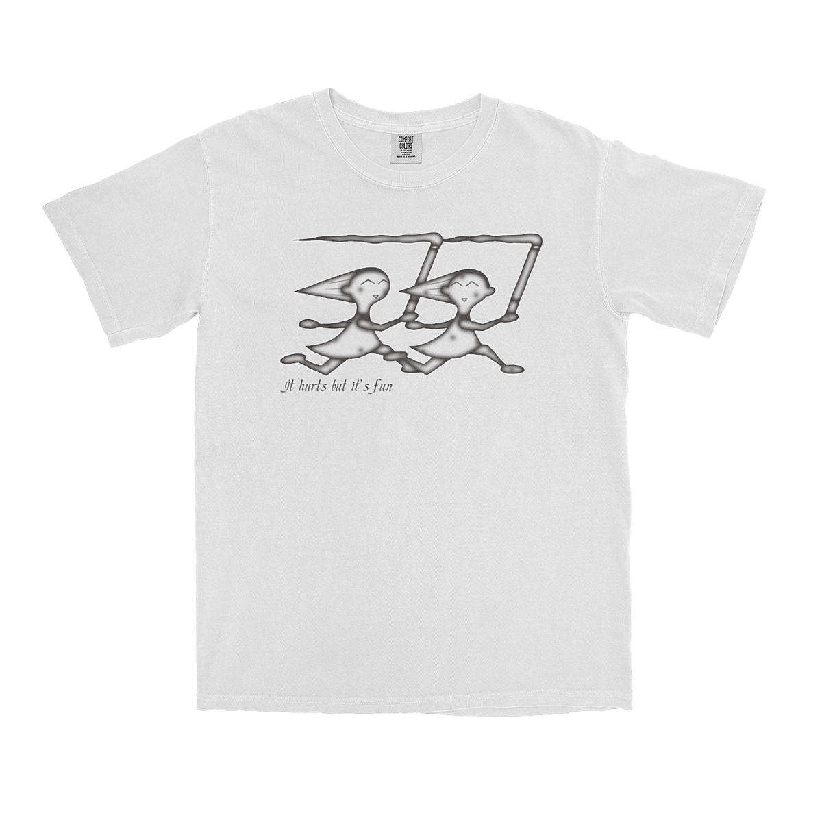 Rainbowsmustdie - "It hurts but it's fun" T-Shirt (Smoke) - White