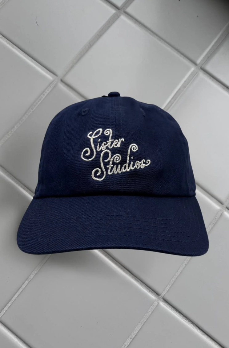 Sister Logo Cap in Navy