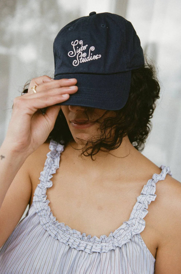 Sister Logo Cap in Navy