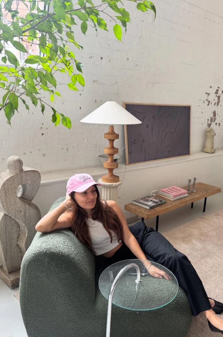 Sister Logo Cap in Blush