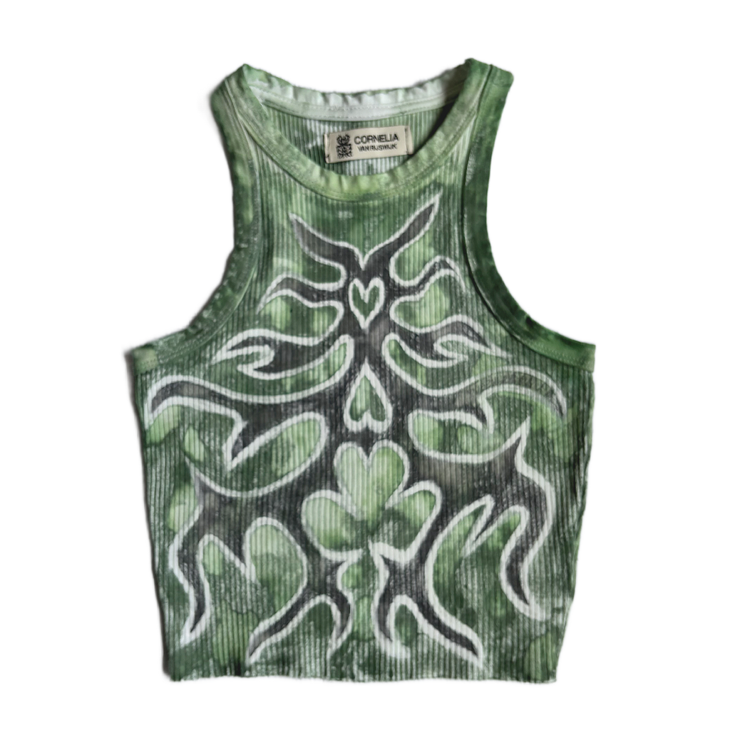 Cornelia van Rijswijk - Reworked Cotton Blend Tank Top - Green