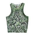 Cornelia van Rijswijk - Reworked Cotton Blend Tank Top - Green