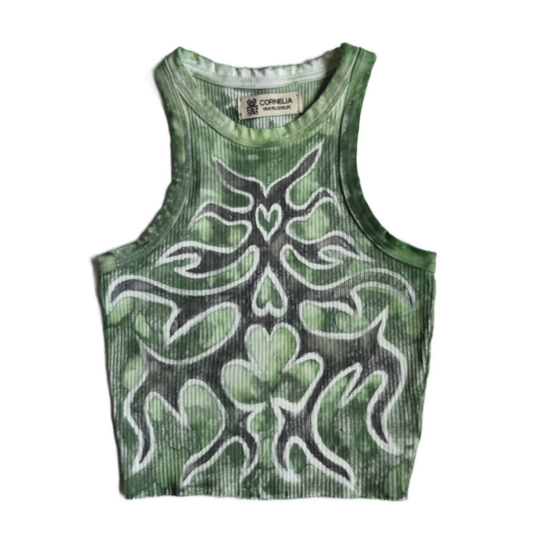 Cornelia van Rijswijk - Reworked Cotton Blend Tank Top - Green