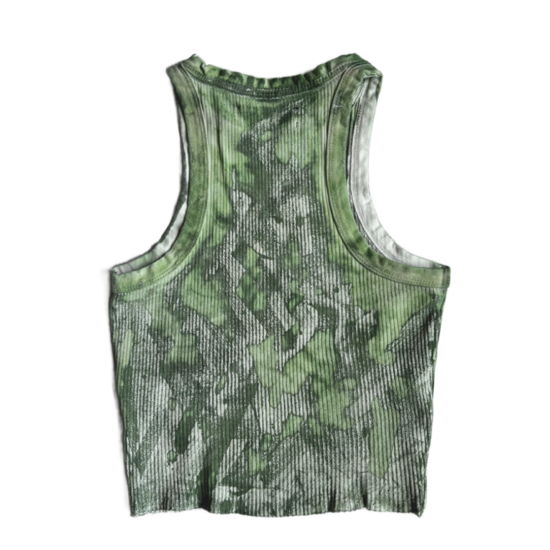 Cornelia van Rijswijk - Reworked Cotton Blend Tank Top - Green