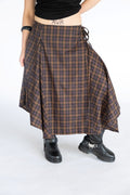 Obelia's Enya Wrap Skirt - Dark Plaid