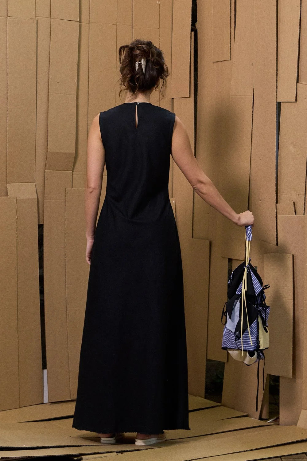 Katalyst Long Bias Dress in Black