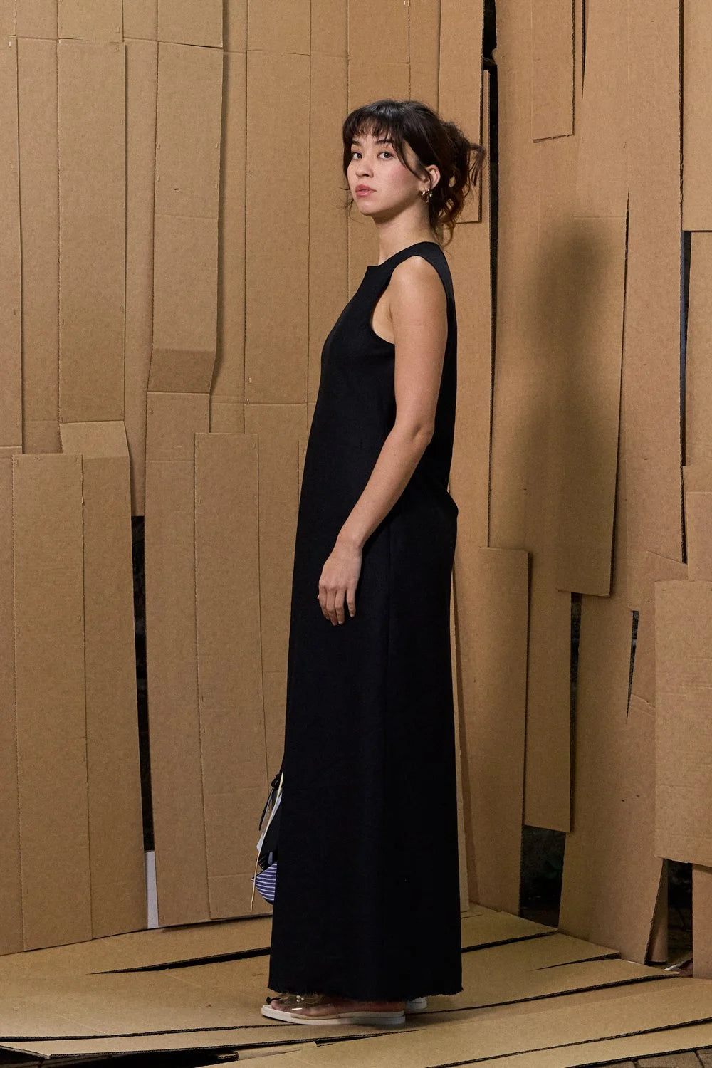Katalyst Long Bias Dress in Black
